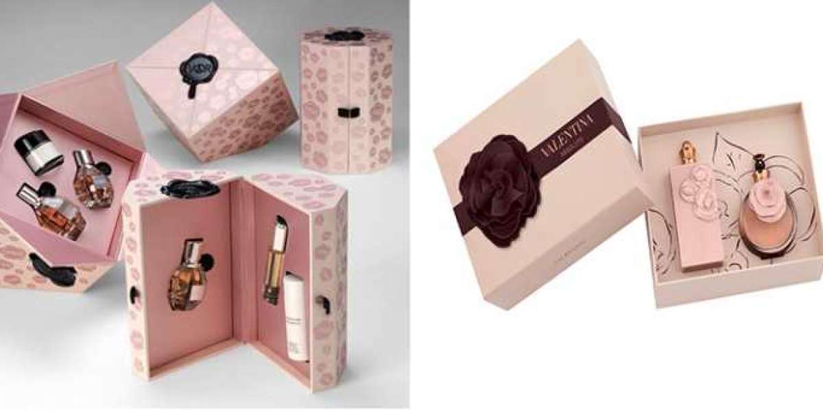 What psychological aspects of potential female customers does the color design of cosmetic packaging boxes appeal to