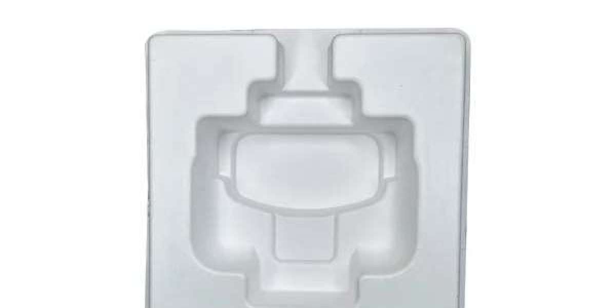 Use of molded pulp trays in transporting electronic components