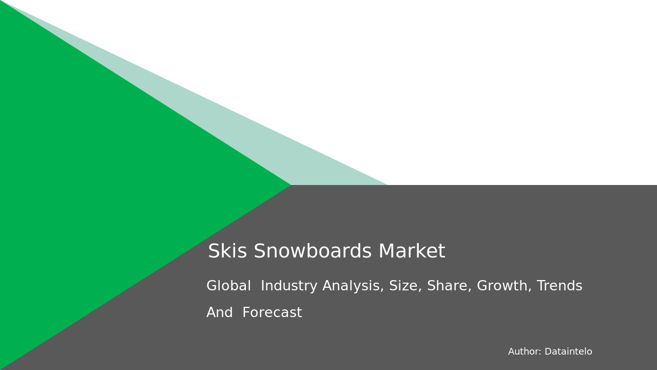 Skis & Snowboards Market Report | Global Forecast From 2025 To 2033