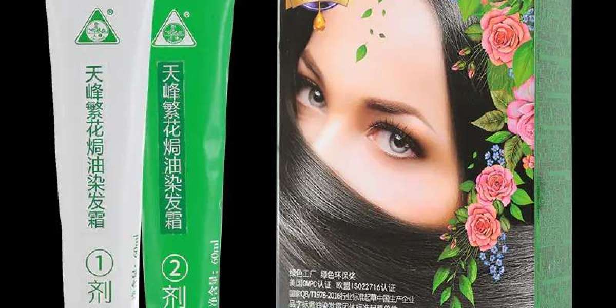 What are the features of the 134ml Tianfeng Fanhua Hair Care and Dyeing Cream? How does it achieve both hair care and ha
