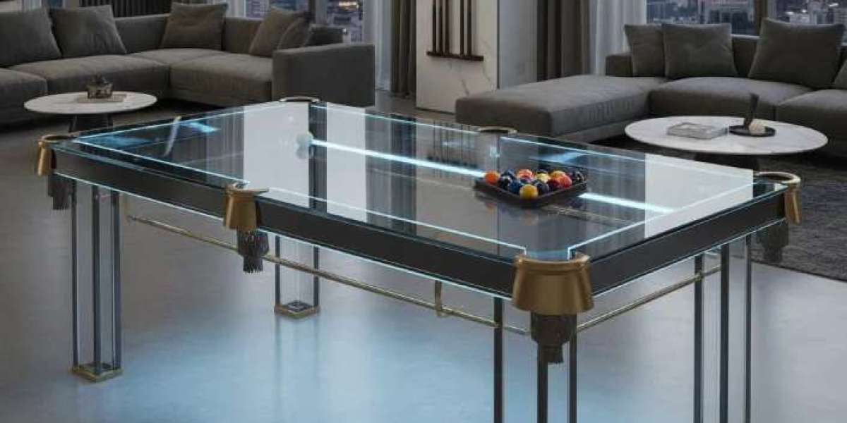 Luxury Glass Pool Table Manufacturer for High-End Interior Projects